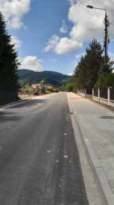 Ulica Długa w Targanicach po przebudowie