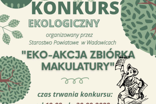 Plakat Eko-Akcja Zbiórka Makulatury 2